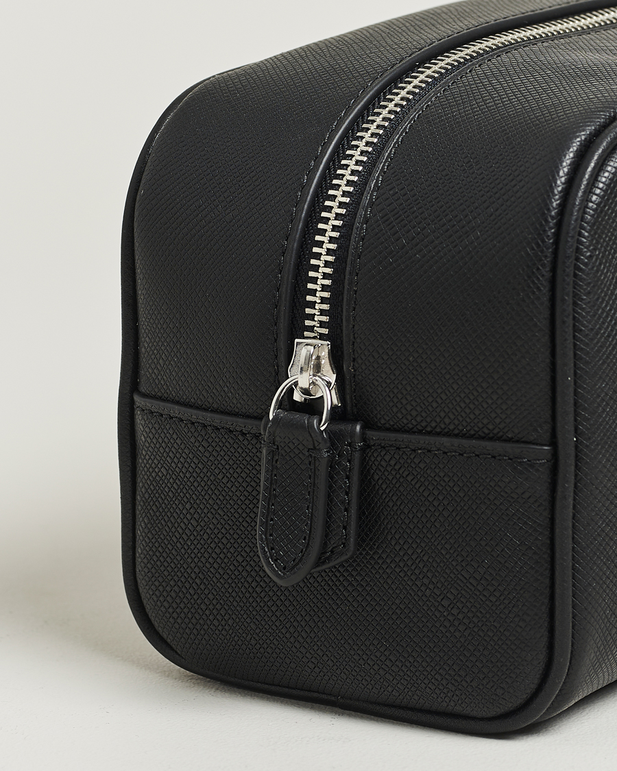 Men | Bags | Polo Ralph Lauren | Saffiano Leather Washbag Black