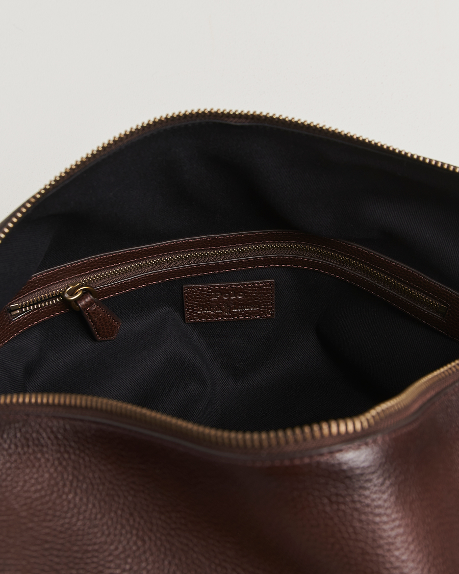 Men | Bags | Polo Ralph Lauren | Polo Ralph LaurenPebble Leather Duffle BagDark Brown