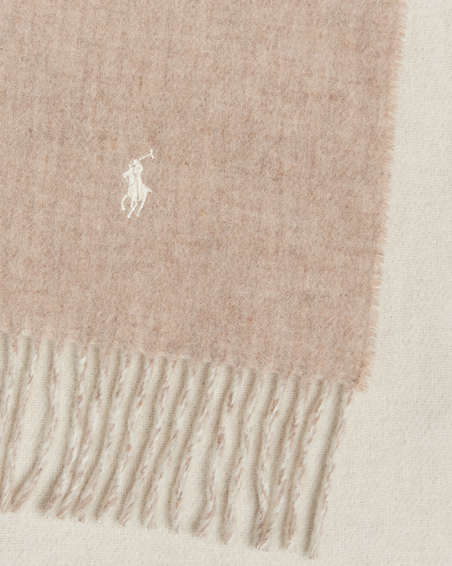 Men | Scarves | Polo Ralph Lauren | Reversible Wool Scarf Taupe