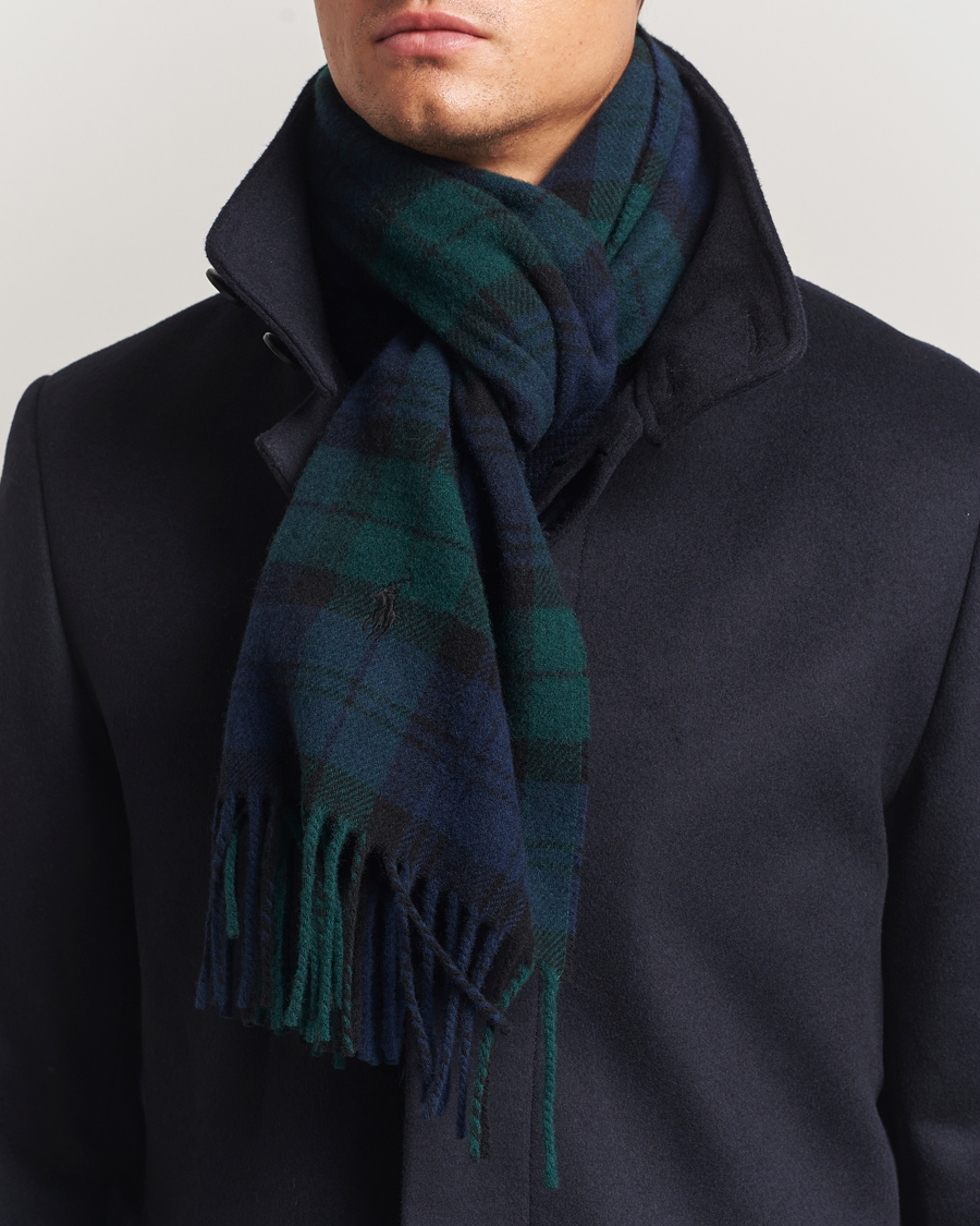 Polo Ralph Lauren Classic Wool Scarf Blackwatch at CareOfCarl.com