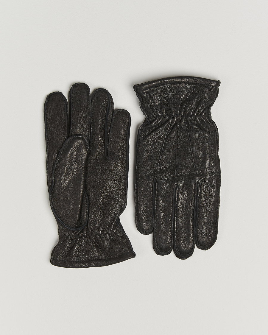 Polo Ralph Lauren Full Grain Leather Gloves Black at CareOfCarl.com