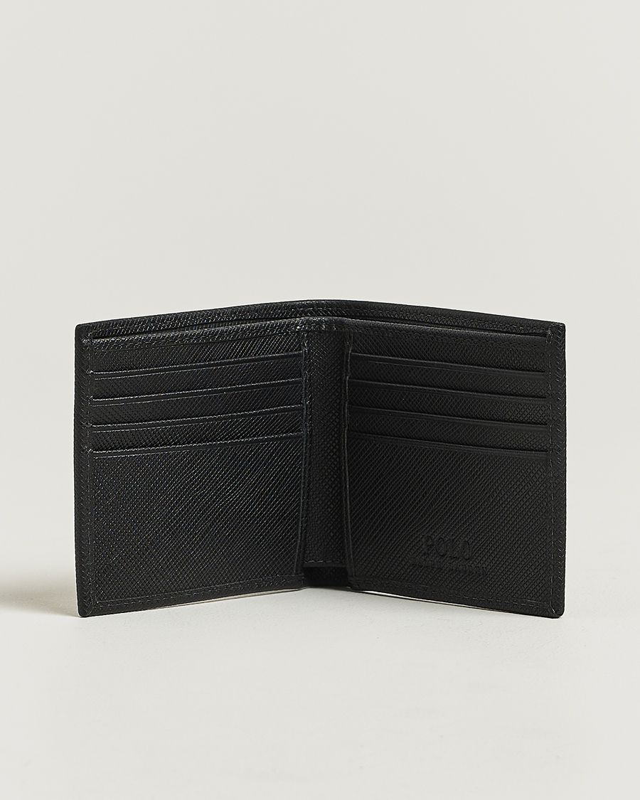 Polo Ralph Lauren Saffiano Leather Wallet Black at