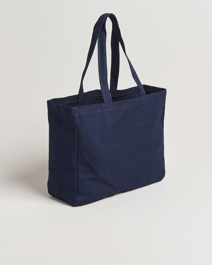 Polo Ralph Lauren Canvas Logo Tote Bag Newport Navy at CareOfCarl.com