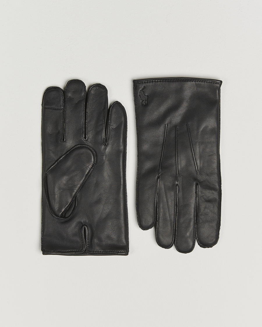 Polo Ralph Lauren Nappa Gloves Black at CareOfCarl.com