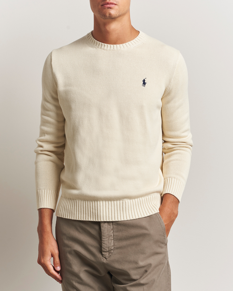 Polo Ralph Lauren Cotton Crew Neck Sweater Andover Cream at