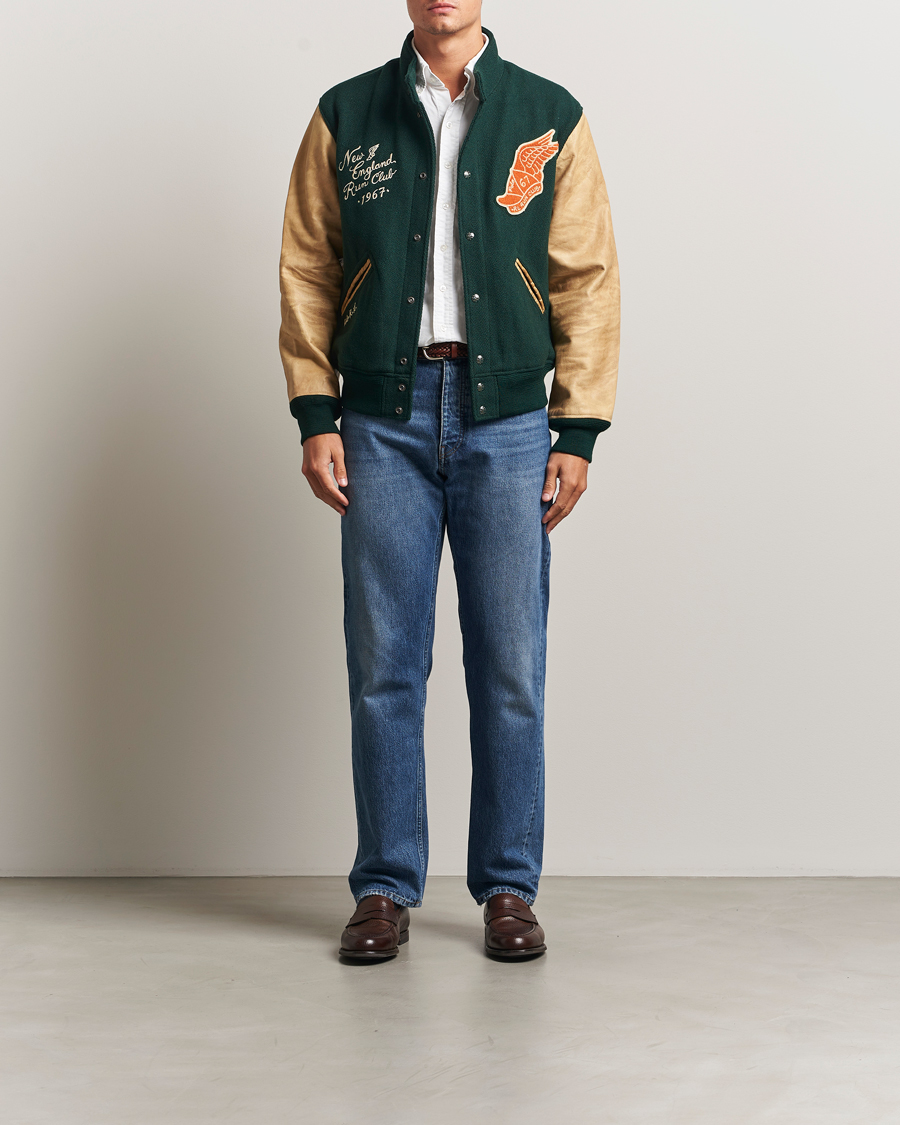 Polo Ralph Lauren Varsity Wool/Leather Bomber Jacket Churchill