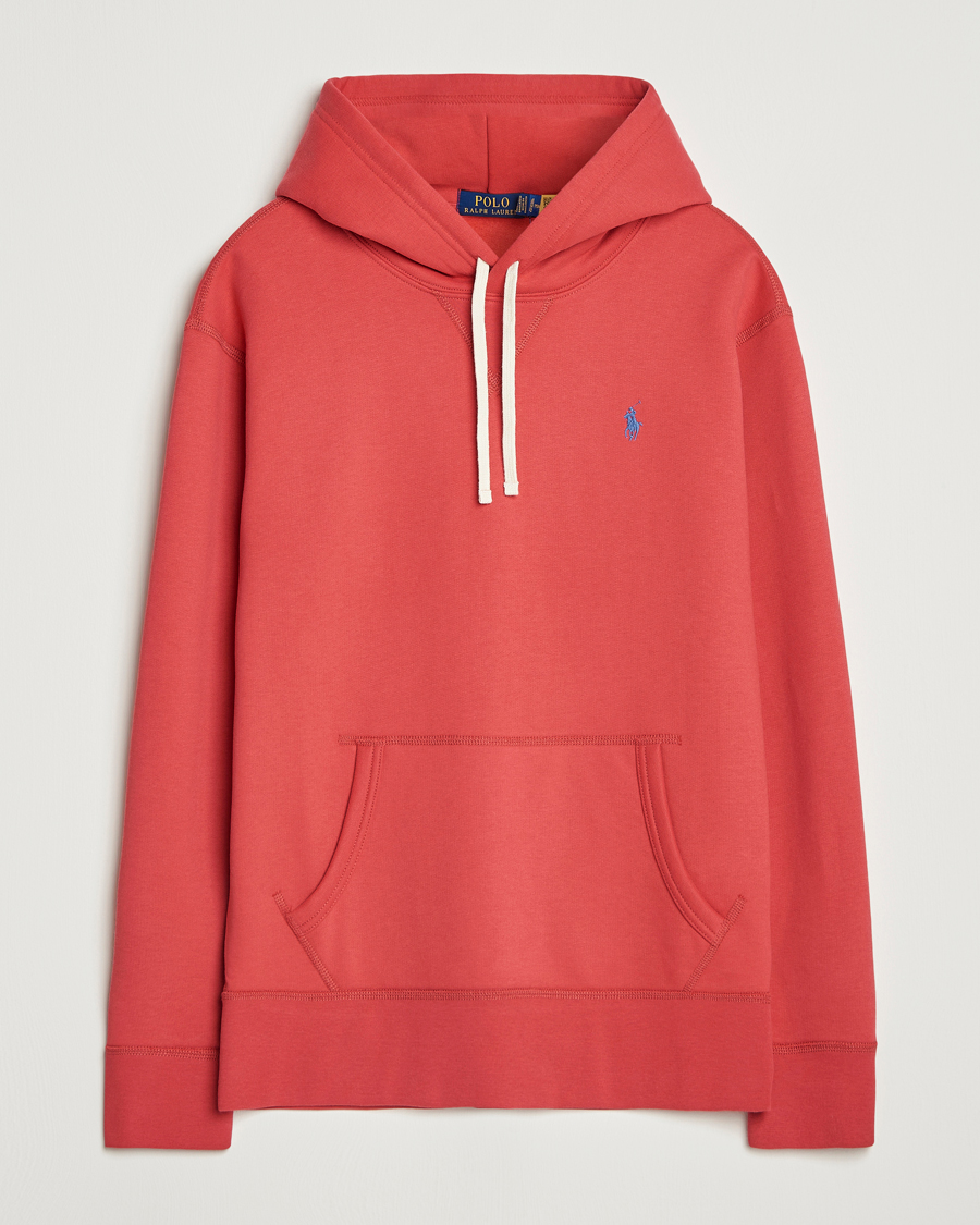 Men | Sweaters & Knitwear | Polo Ralph Lauren | RL Fleece Hoodie Sunrise Red