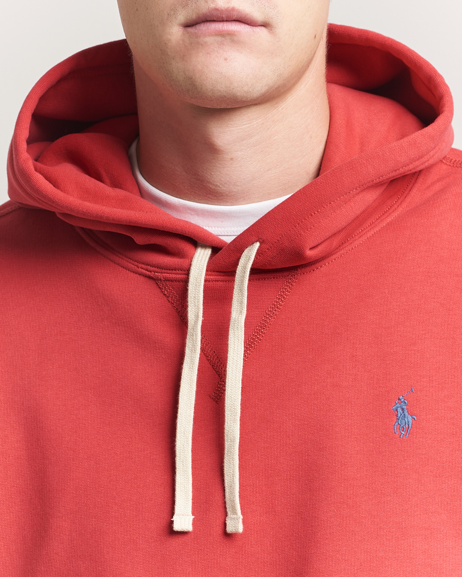 Men | Sweaters & Knitwear | Polo Ralph Lauren | RL Fleece Hoodie Sunrise Red