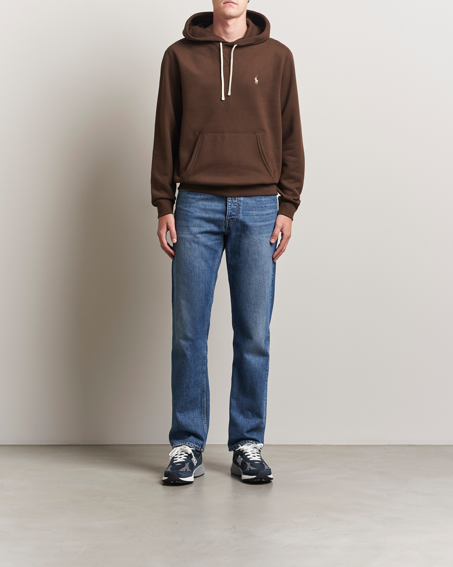 Men | Sweaters & Knitwear | Polo Ralph Lauren | RL Fleece Hoodie Nutmeg Brown