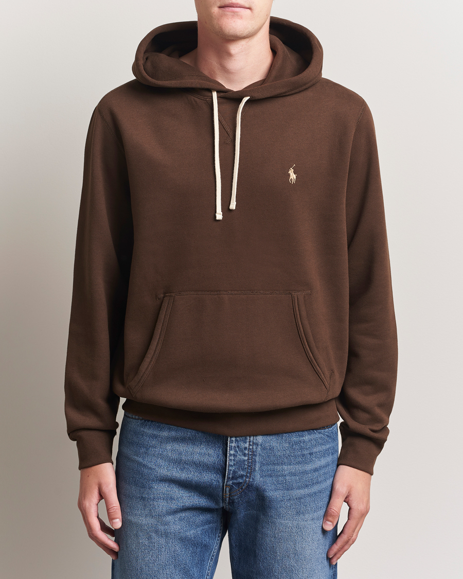 Polo Ralph Lauren RL Fleece Hoodie Nutmeg Brown at CareOfCarl.com