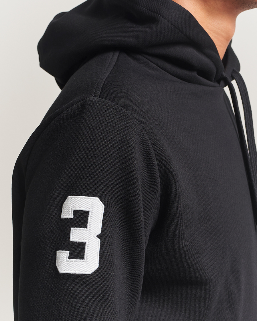 Polo Ralph Lauren Big Pony Hoodie Polo Black at CareOfCarl.com