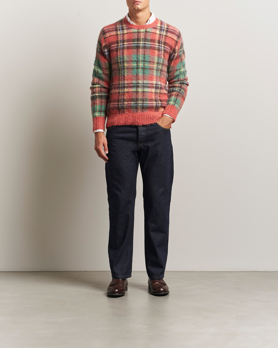 Men | Sweaters & Knitwear | Polo Ralph Lauren | Checked Wool Sweater Red Combo