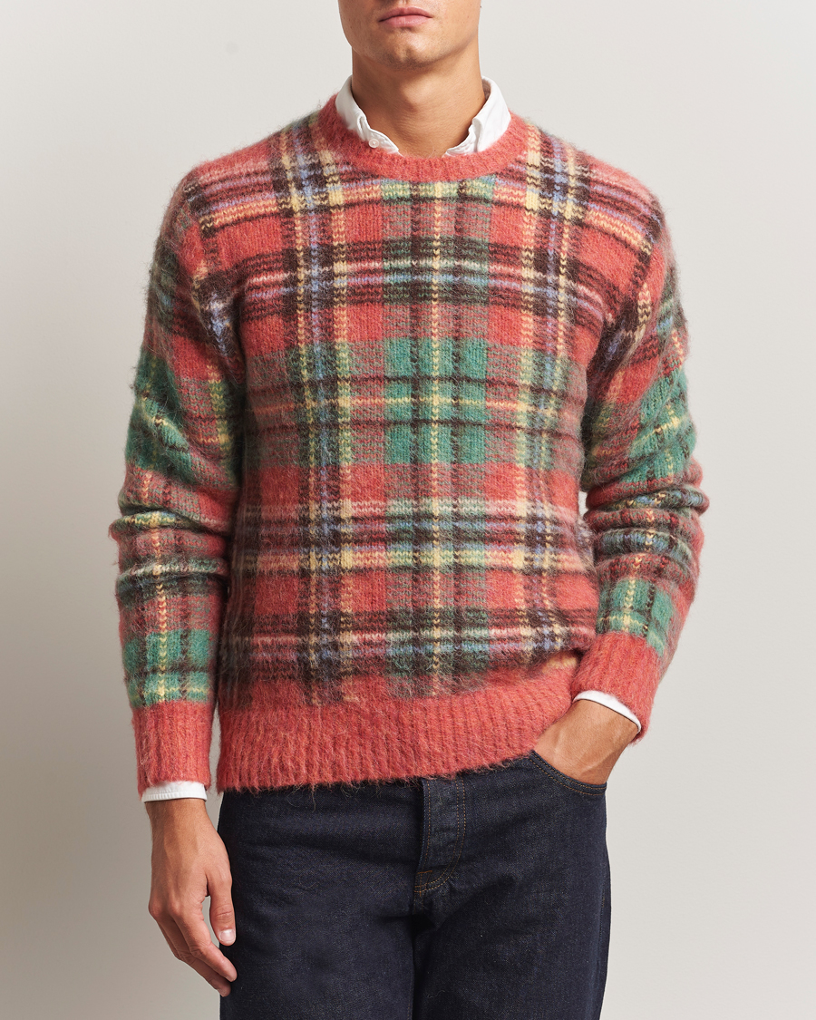 Men | Sweaters & Knitwear | Polo Ralph Lauren | Checked Wool Sweater Red Combo