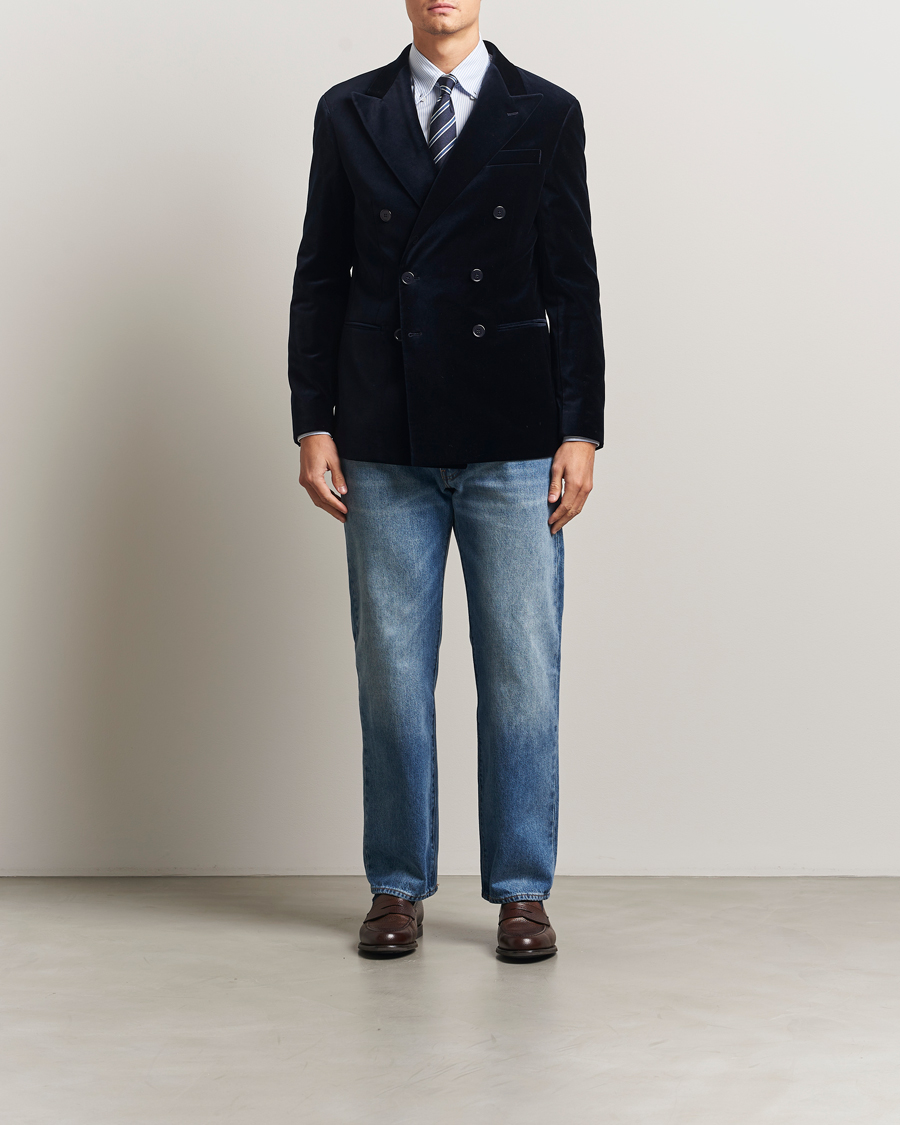 Men | Blazers | Polo Ralph Lauren | Double Breasted Tuxedo Jacket Velvet