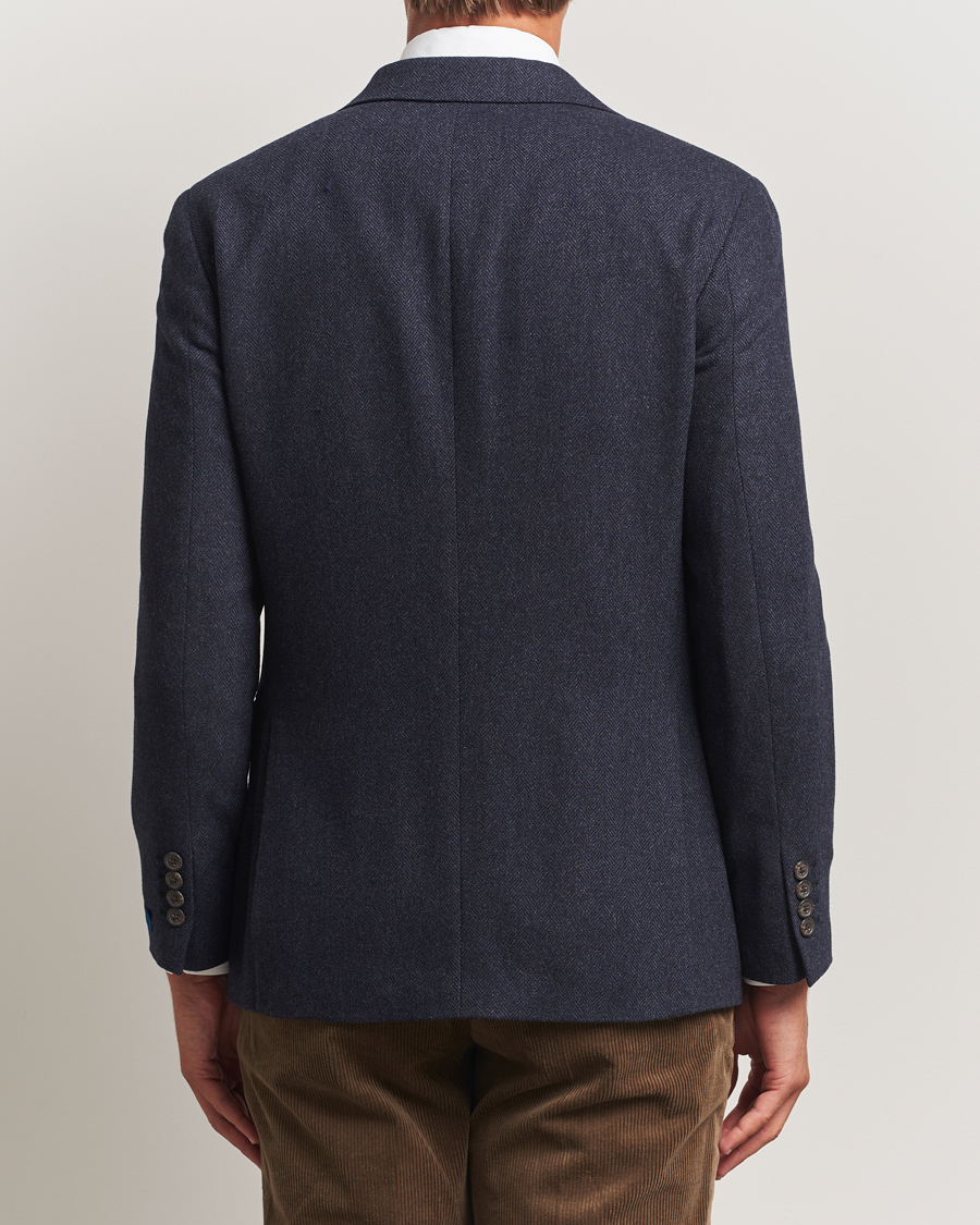 Men | Blazers | Polo Ralph Lauren | Single Breasted Herringbone Sportcoat Navy
