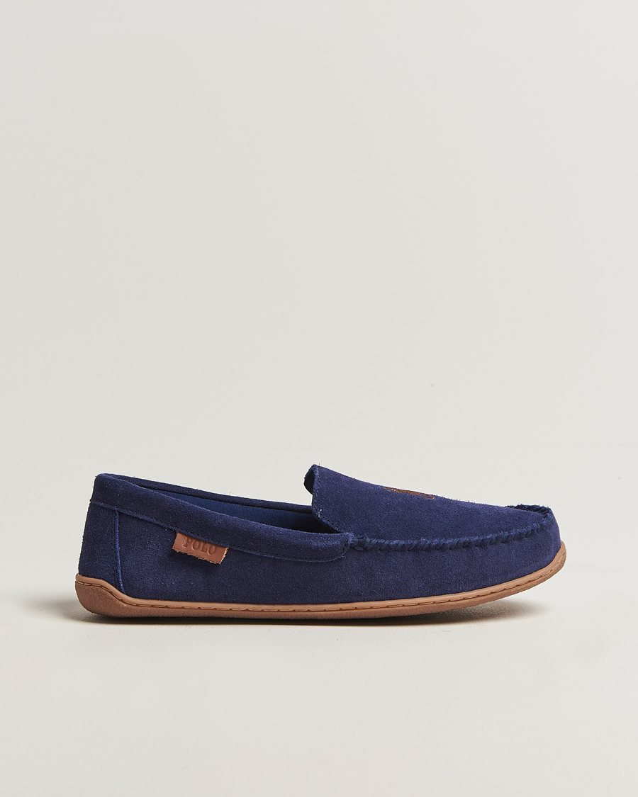 Men | Sandals & Slides | Polo Ralph Lauren | Brenan Slipper Navy Suede