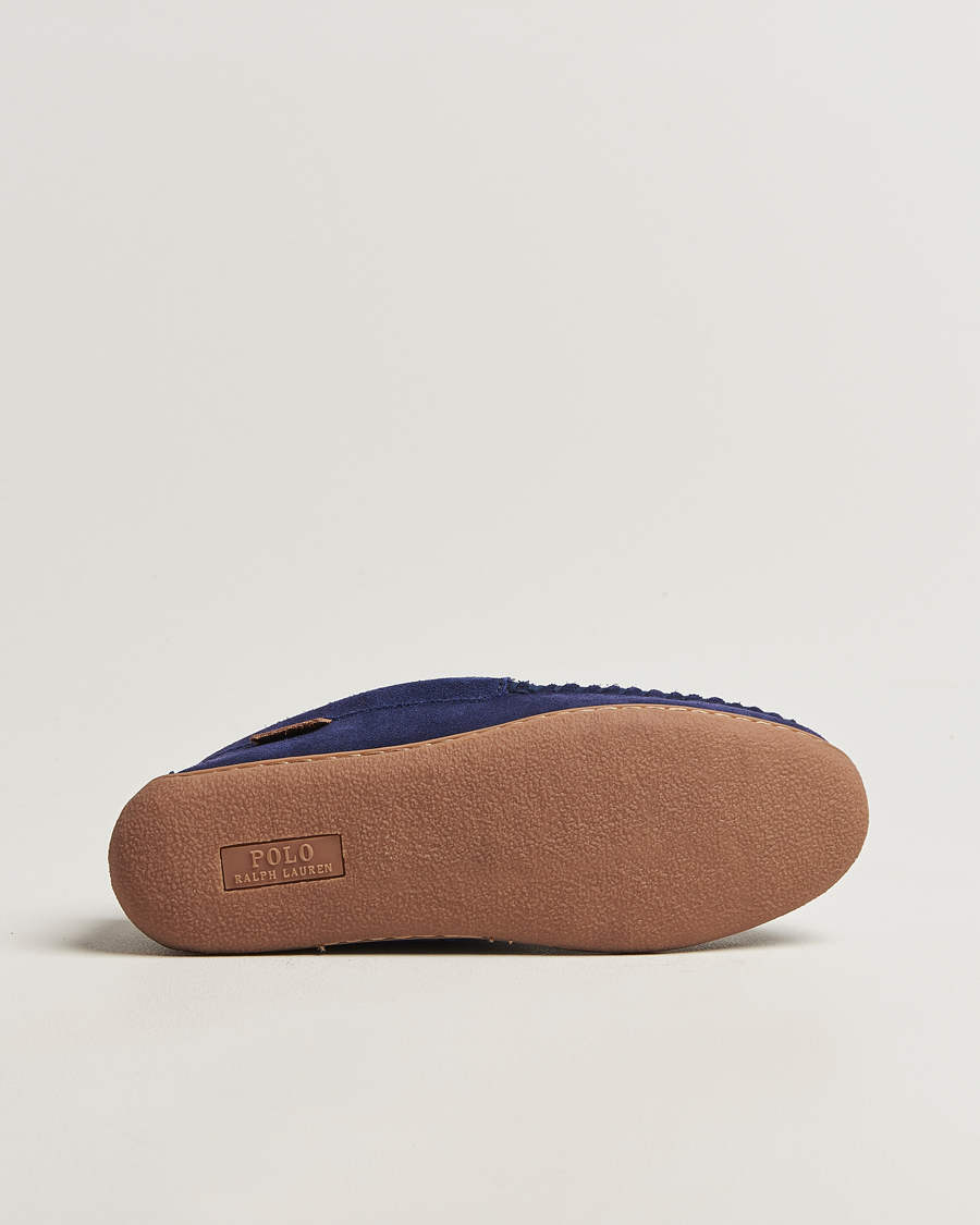 Men | Sandals & Slides | Polo Ralph Lauren | Brenan Slipper Navy Suede