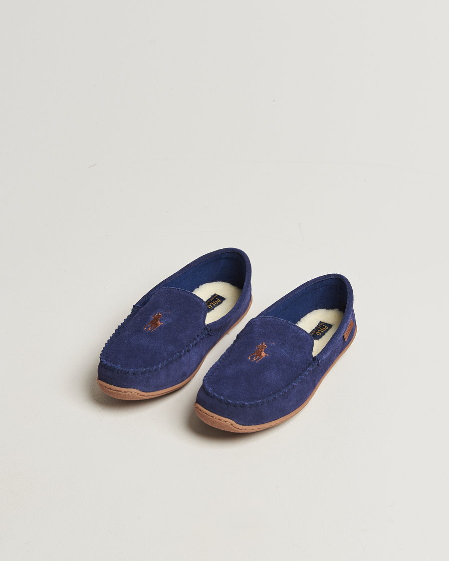 Men | Polo Ralph Lauren Brenan Slipper Navy Suede | Polo Ralph Lauren | Brenan Slipper Navy Suede