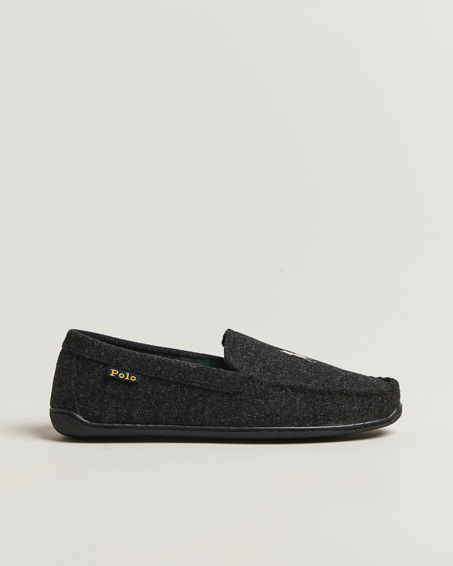 Men | Sandals & Slides | Polo Ralph Lauren | Brenan Wool Slipper Black/Cream