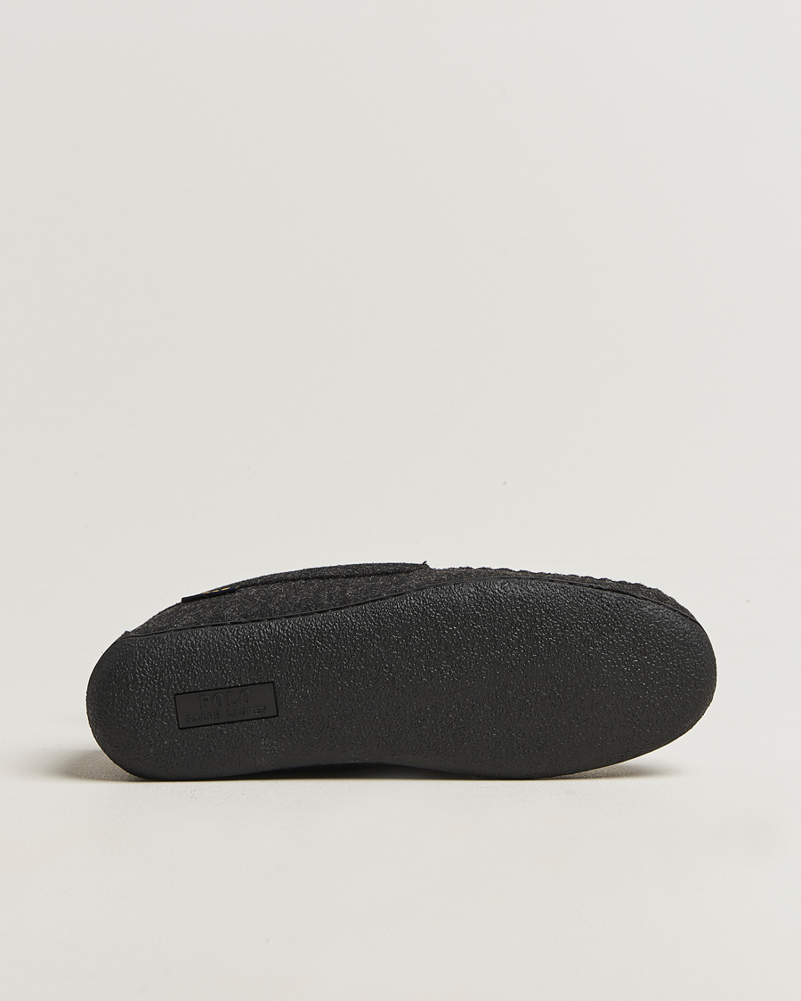 Men | Sandals & Slides | Polo Ralph Lauren | Brenan Wool Slipper Black/Cream