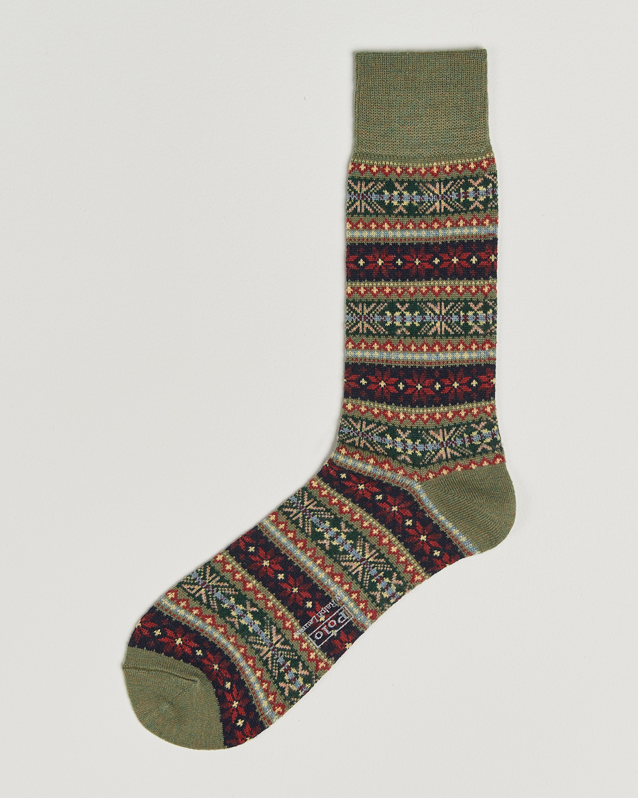 Men | Underwear & Socks | Polo Ralph Lauren | Fair Isle Sock Loden Heather