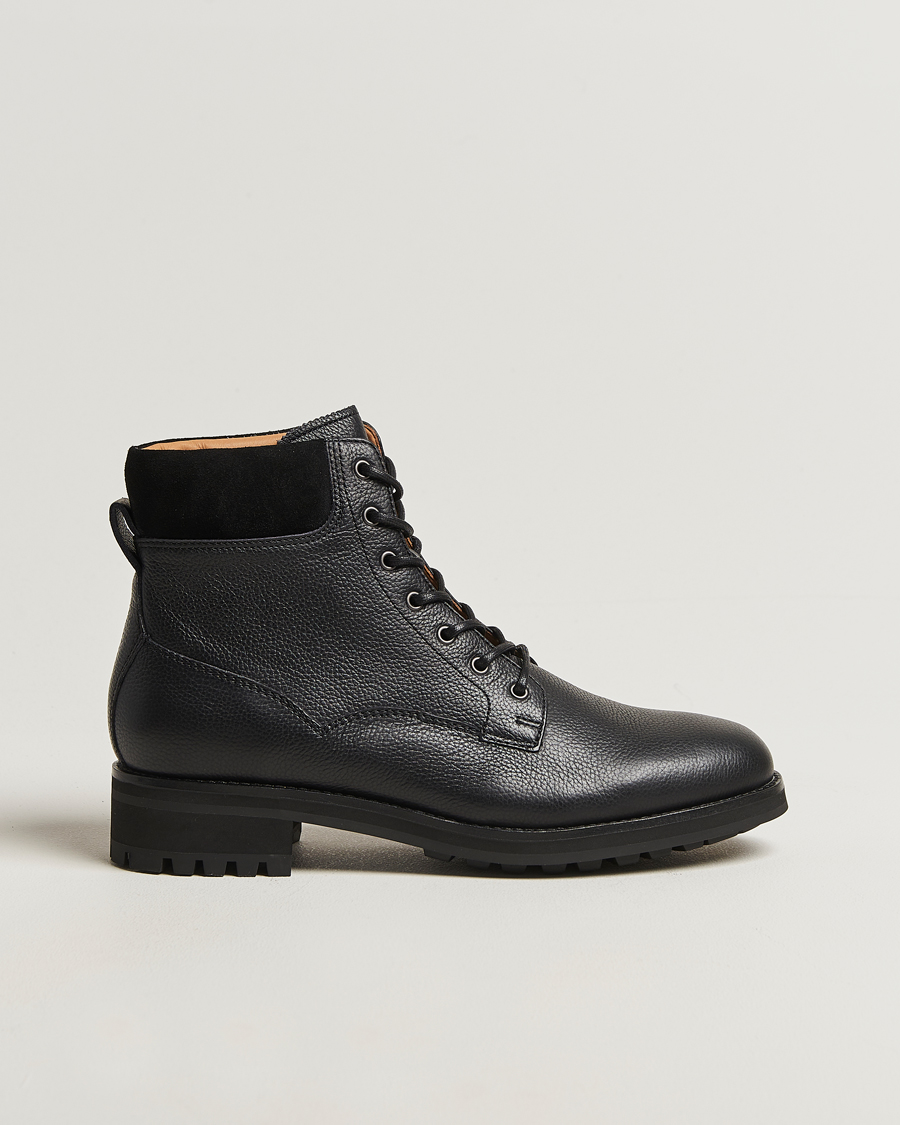 Men | Boots | Polo Ralph Lauren | Bryson Mid Boot Black Calf