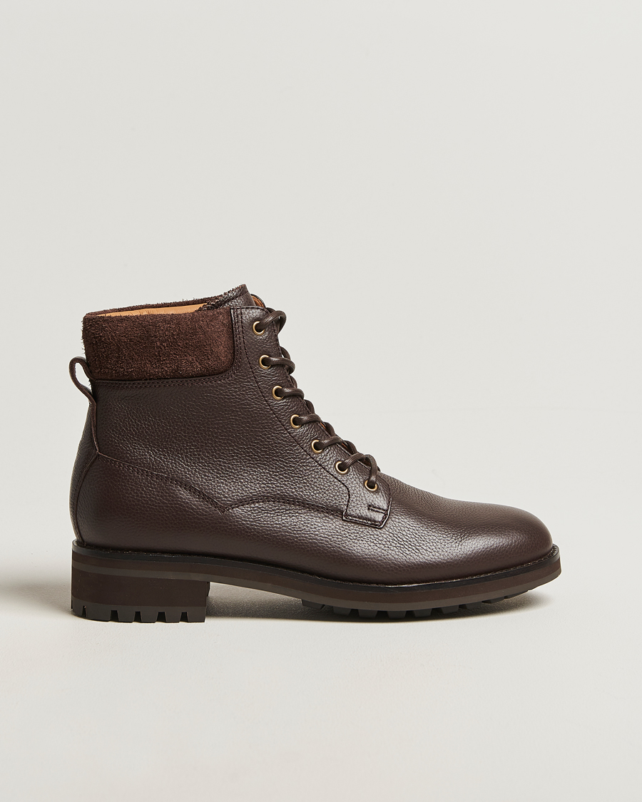 Men | Boots | Polo Ralph Lauren | Bryson Mid Boot Dark Brown Calf