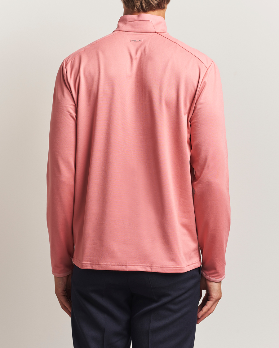 Men | Golf Clothing | RLX Ralph Lauren | Luxury Jersey Half Zip Desert Rose