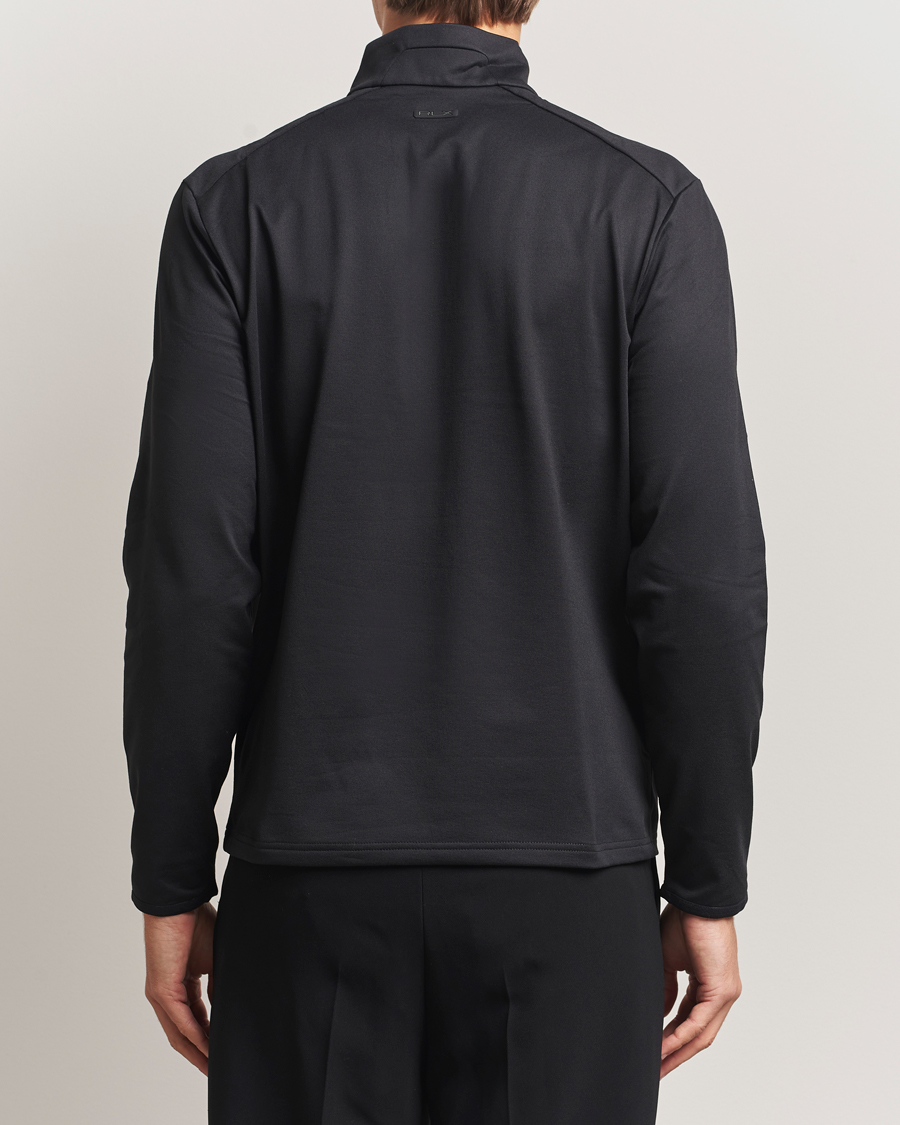 Men | Golf Clothing | RLX Ralph Lauren | Luxury Jersey Half Zip Polo Black