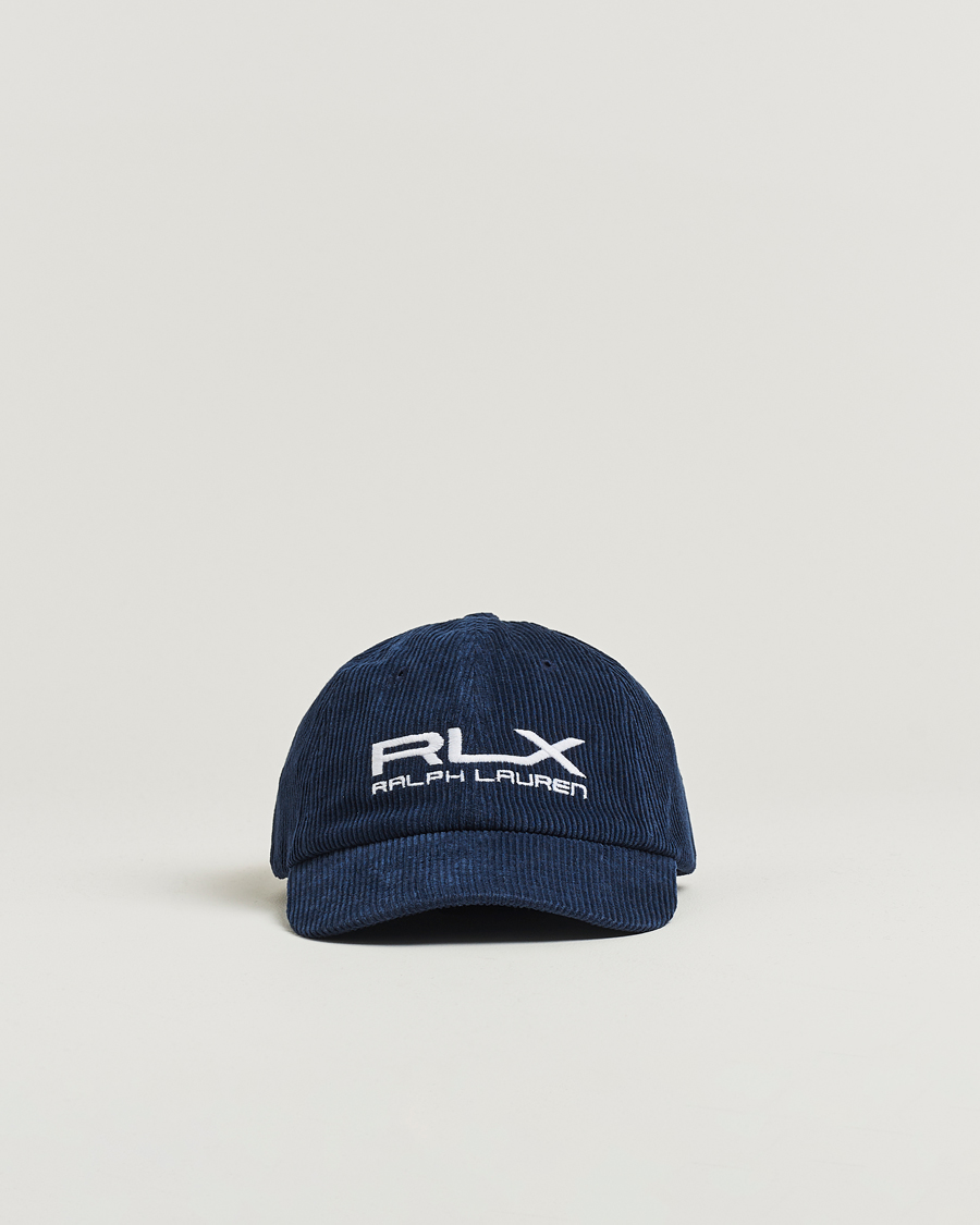 RLX Ralph Lauren Corduroy Cap Refined Navy at CareOfCarl.com