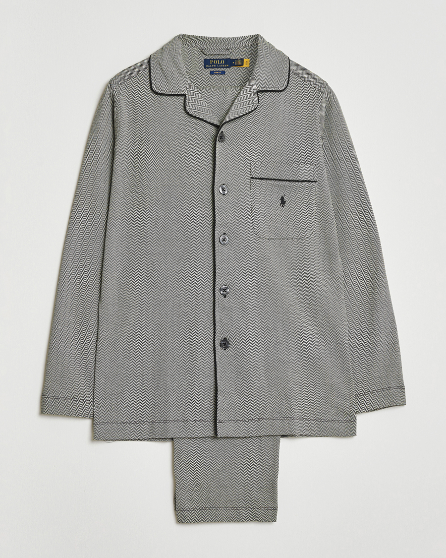 Men | Pyjamas & Robes | Polo Ralph Lauren | Cotton Lounge Set Black/Cream