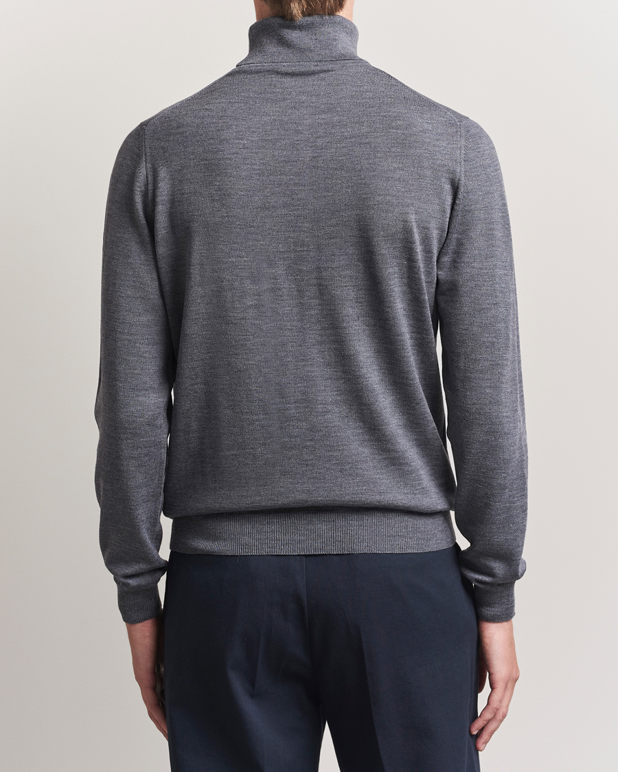 Men | Sweaters & Knitwear | Stenströms | Merino Rollneck Grey
