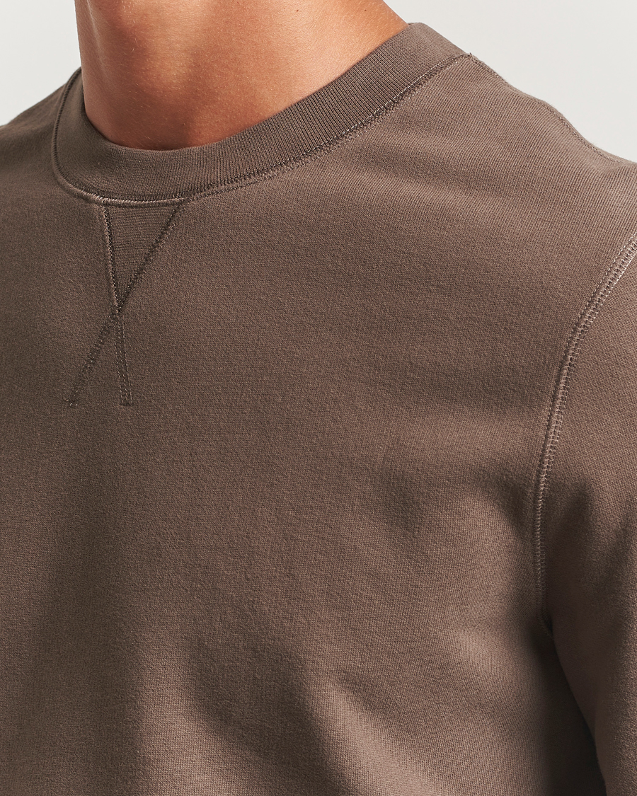 Men | Sweaters & Knitwear | Sunspel | Loopback Sweatshirt Bark