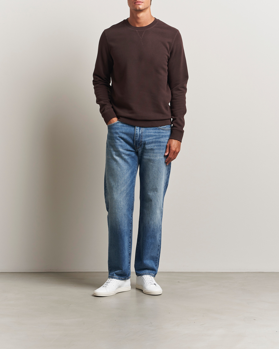 Men | Sweaters & Knitwear | Sunspel | Loopback Sweatshirt Truffle