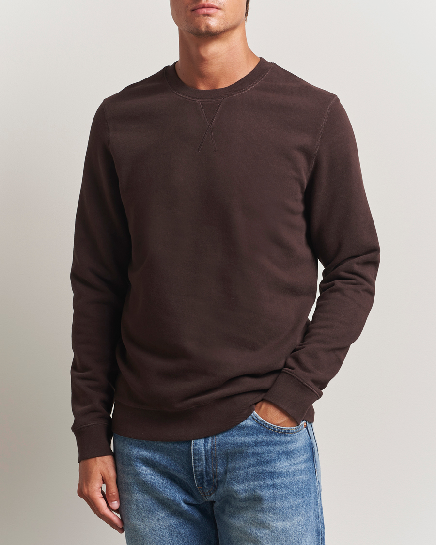 Men | Sweaters & Knitwear | Sunspel | Loopback Sweatshirt Truffle