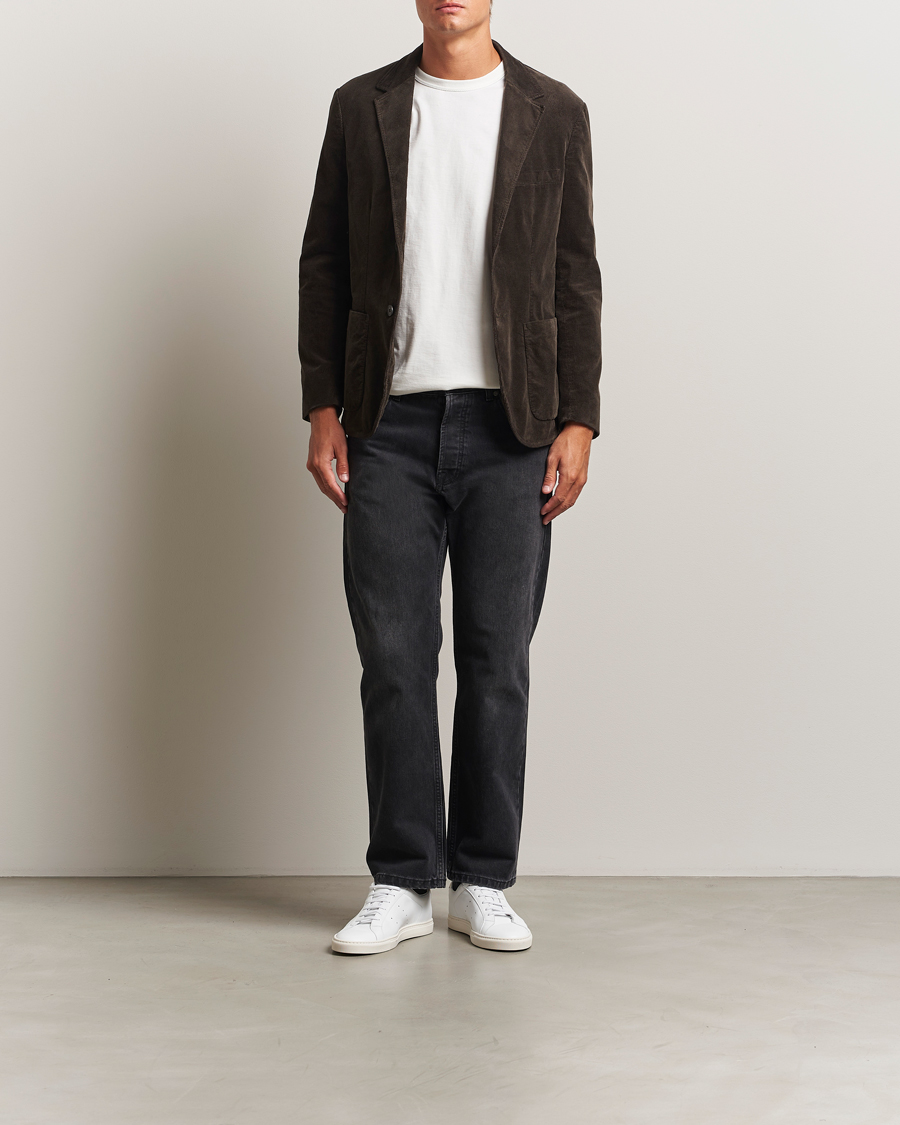 Men | Blazers | Sunspel | Relaxed Corduroy Blazer Coffee