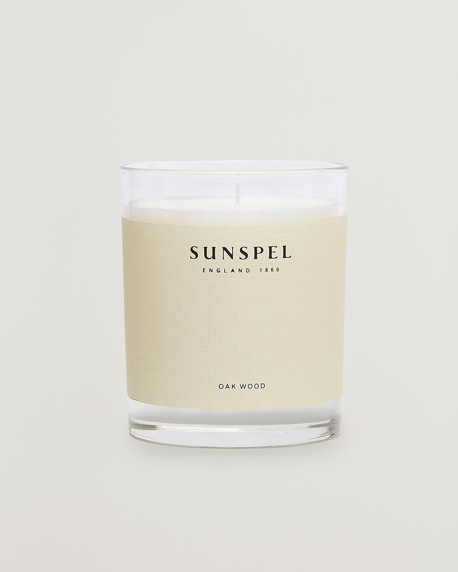 Men | Scented Candles | Sunspel | Oakwood Candle 185g