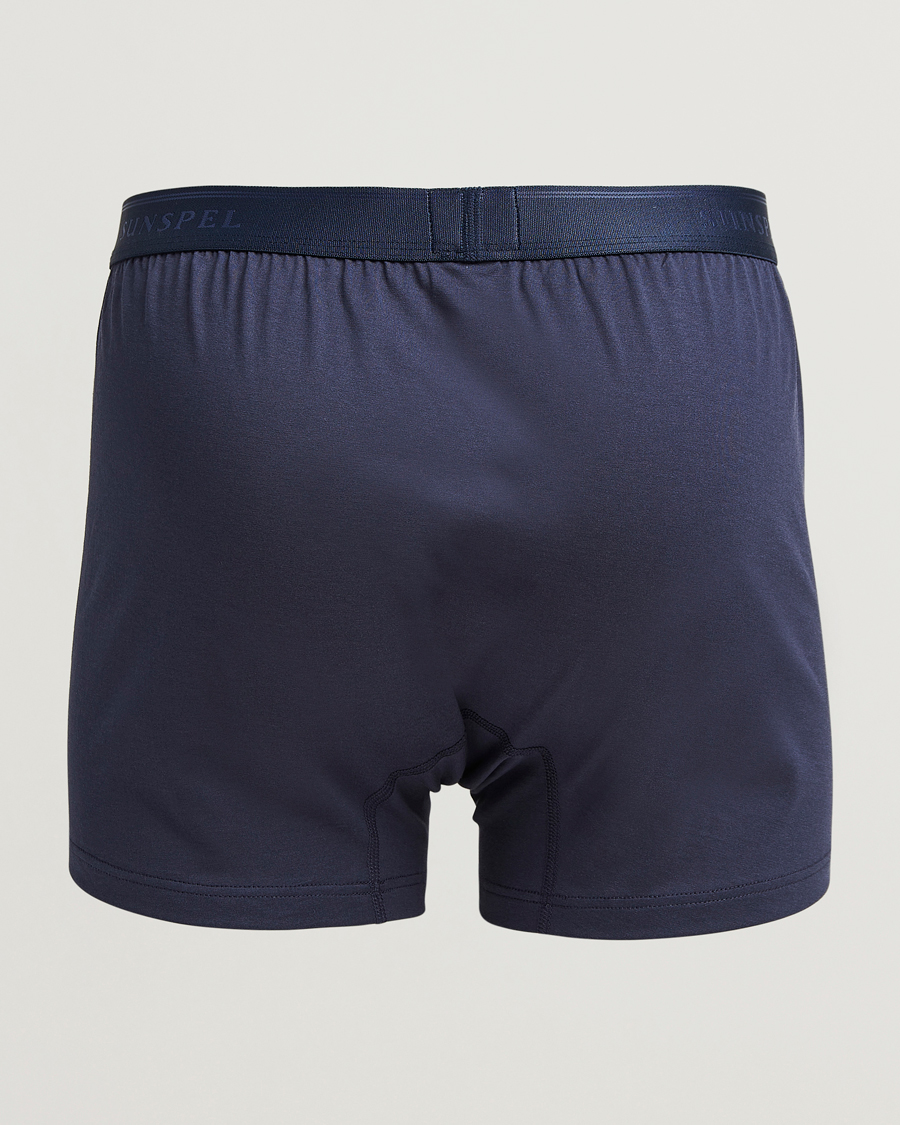 Zimmerli of Switzerland Sea Island Cotton Boxer Briefs Navy at