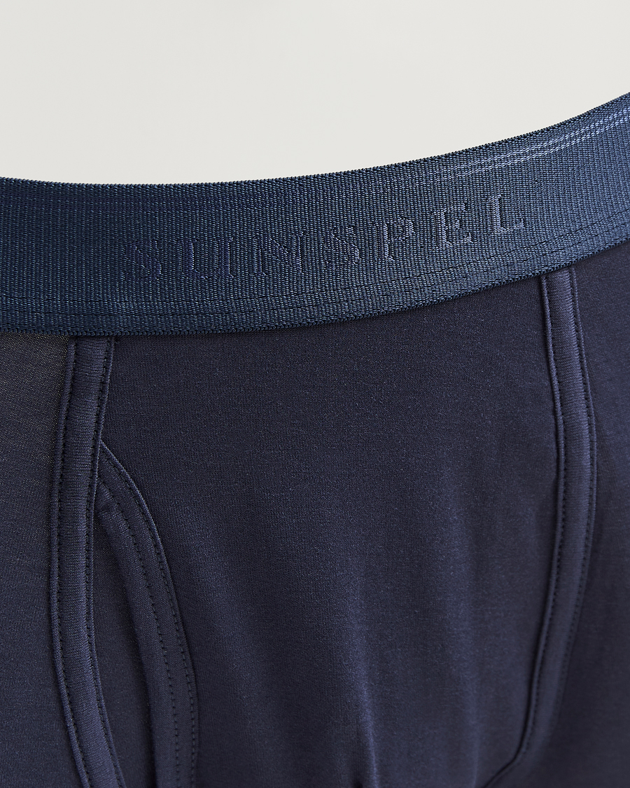 Men | Underwear & Socks | Sunspel | Superfine Cotton Trunk Navy