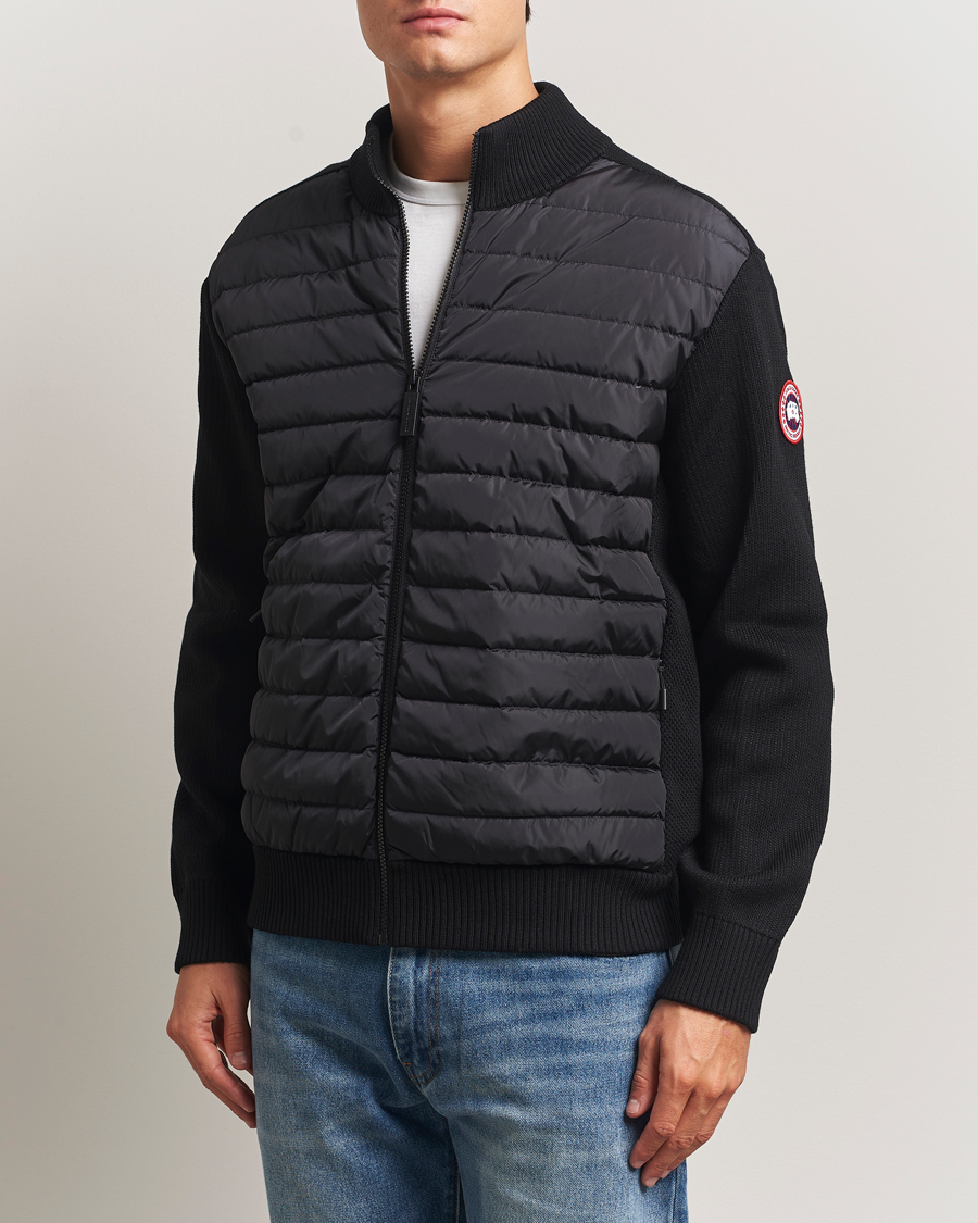Men | Coats & Jackets | Canada Goose | Hybridge Knit Jacket Black