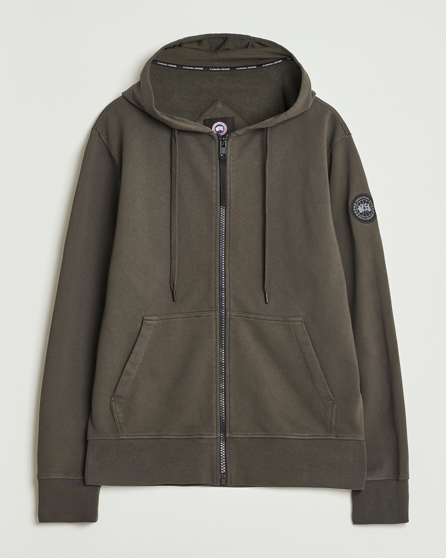 Men | Sweaters & Knitwear | Canada Goose Black Label | Huron Full Zip Hoodie Volcano