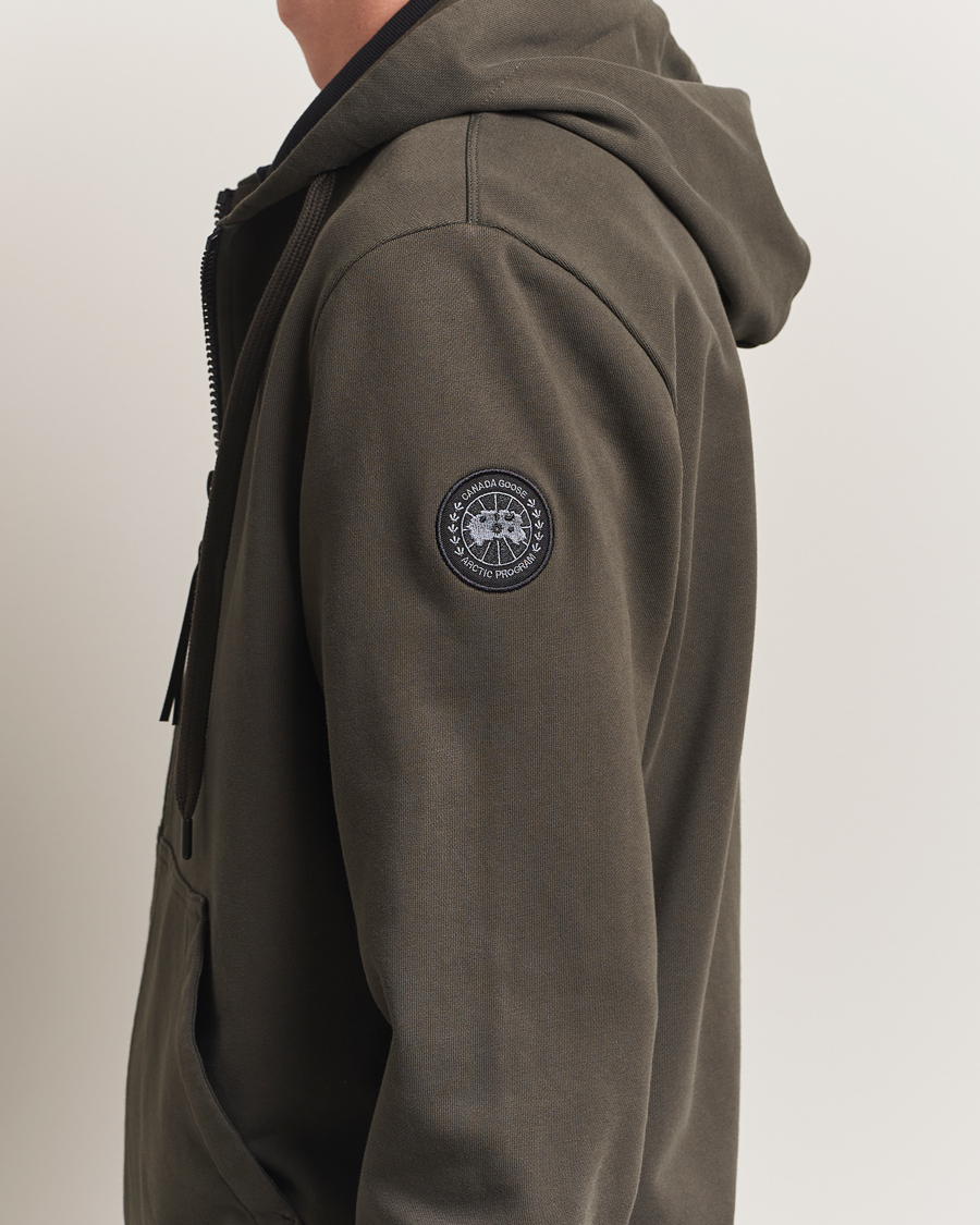 Men | Sweaters & Knitwear | Canada Goose Black Label | Huron Full Zip Hoodie Volcano