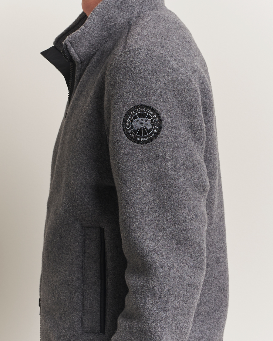 Men | Sweaters & Knitwear | Canada Goose Black Label | Lawson Fleece Jacket Quarry Grey