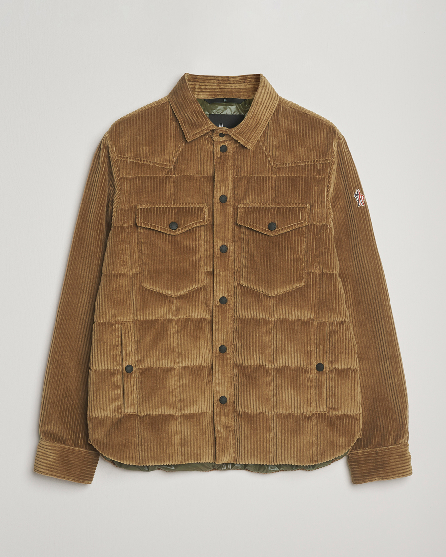 Moncler Grenoble Gelt Corduroy Shirt Jacket Brown at CareOfCarl.com