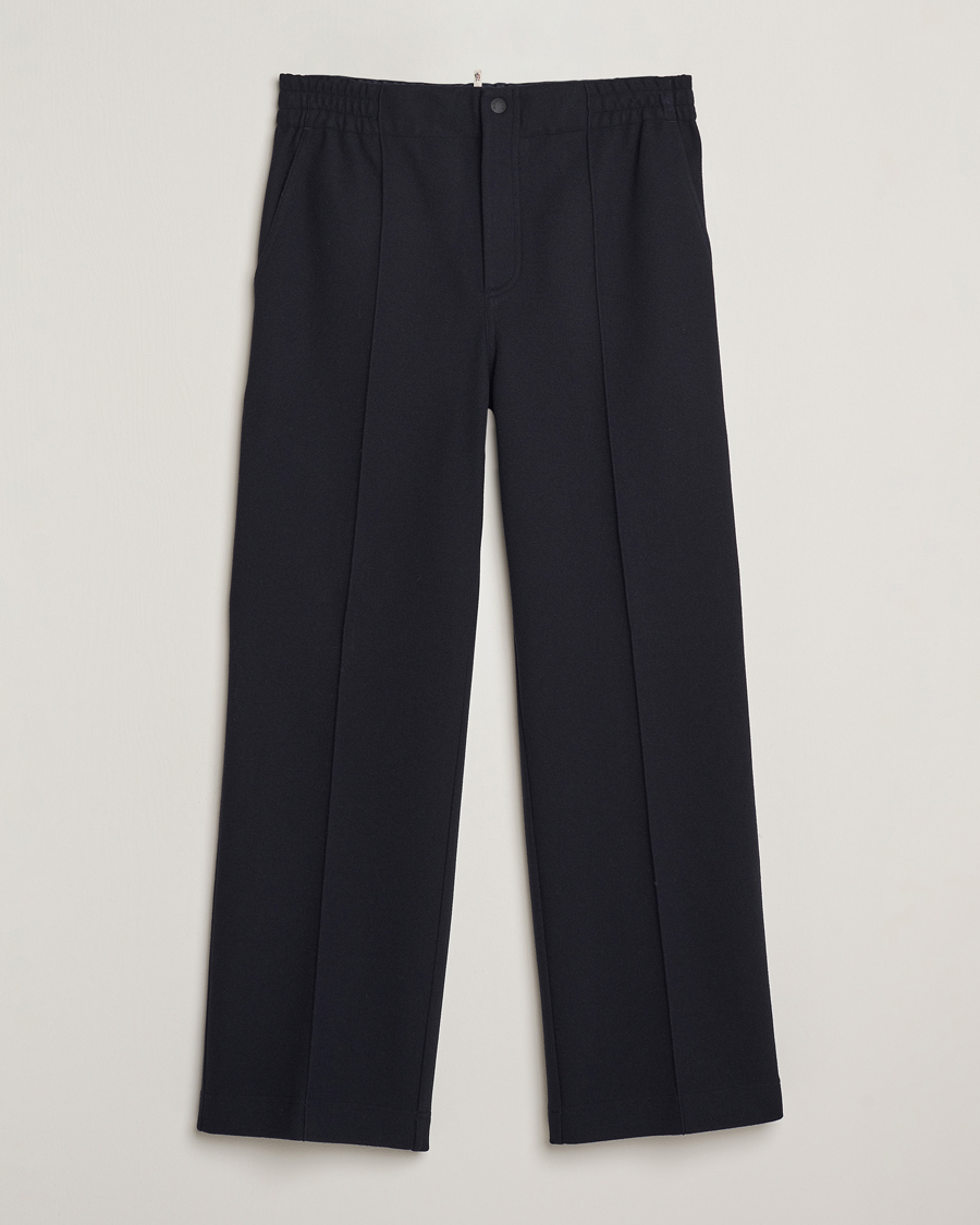 Men | Trousers | Moncler Grenoble | Brushed Cotton Drawstring Pants Navy