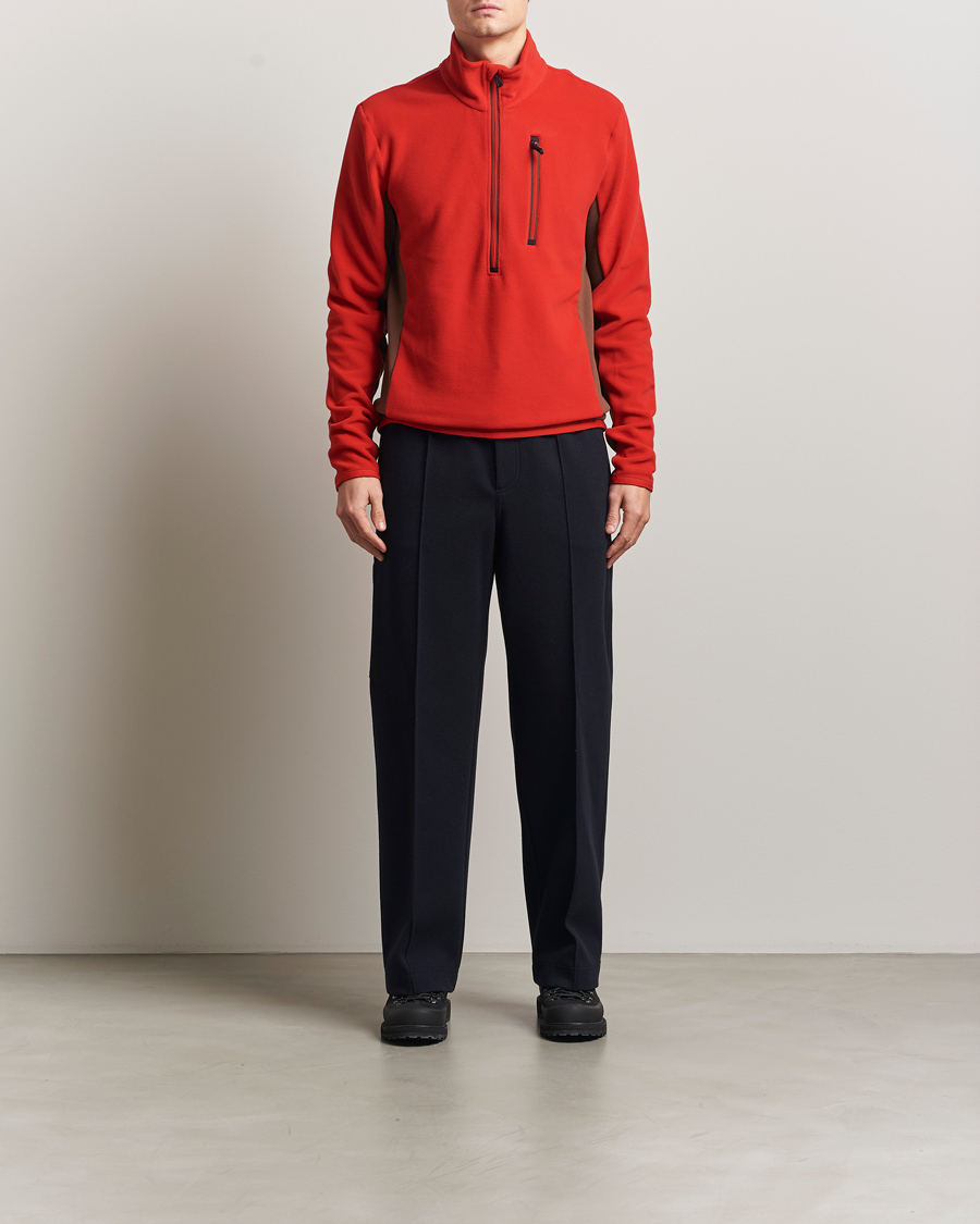 Men | Trousers | Moncler Grenoble | Brushed Cotton Drawstring Pants Navy