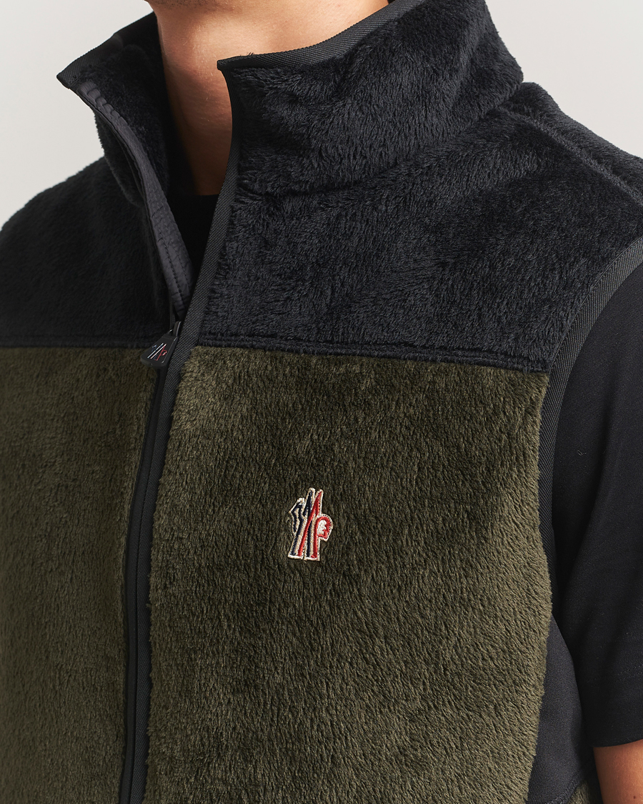 Men | Gilets | Moncler Grenoble | Insulated Fleece Vest Forest Green