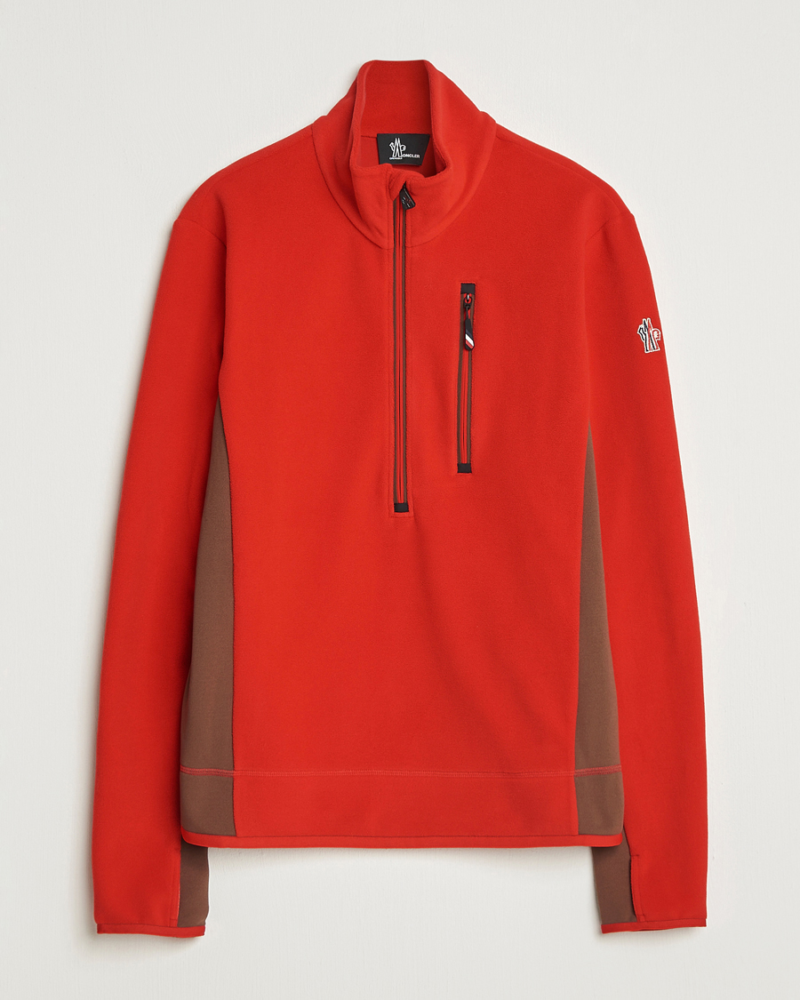 Moncler Grenoble Performance Zip Sweater Racing Red at CareOfCarl.com