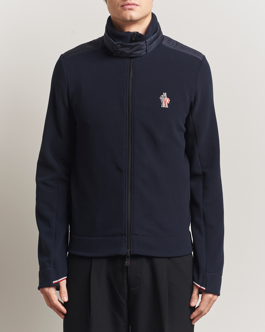 Moncler Grenoble Full Zip Cardigan Navy at CareOfCarl.com