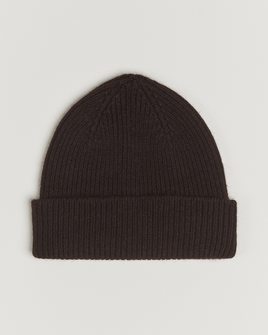 Men | Le Bonnet Lambswool/Caregora Beanie Espresso | Le Bonnet | Lambswool/Caregora Beanie Espresso